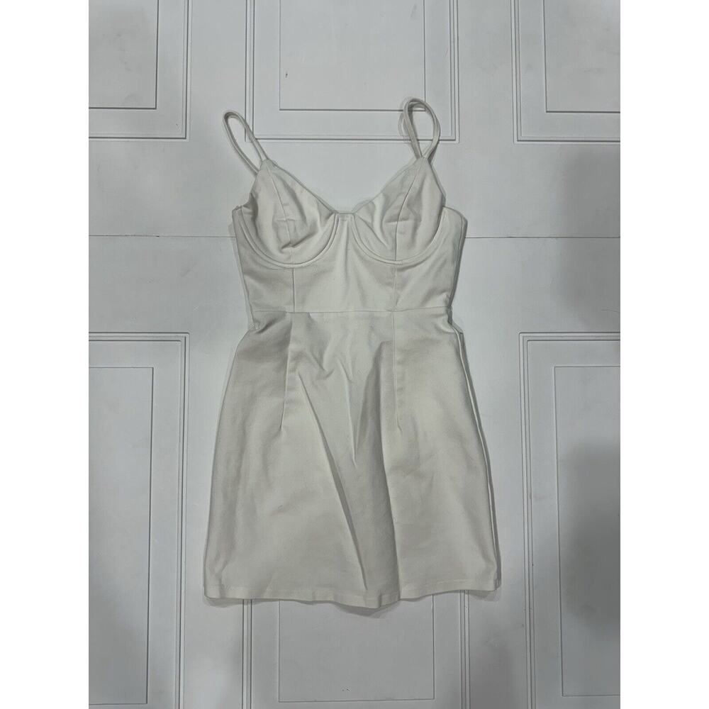 Princess Polly White Mini Dress with Bustier Detail